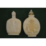 Two Chinese snuff bottles.