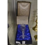 Webb Corbett Winston Churchill commemorative toasting goblet, boxed.