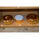 Royal Worcester gilt decorated serving dishes.