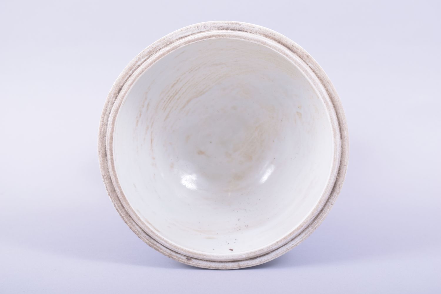 A LARGE CHINESE BLUE AND WHITE PEDESTAL CENSER WITH PIERCED COVER, for the Islamic market, profusely - Image 8 of 10