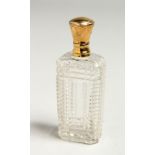 A GOLD TOP SCENT BOTTLE 8.5cm