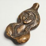 AN EROTIC BRONZE, 10cm long.