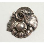 A GEORG JENSEN SILVER BROOCH. Sterling, Denmark 71.