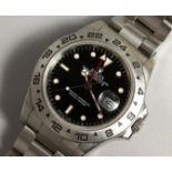 A ROLEX OYSTER PERPETUAL EXPLORER WRISTWATCH, 78360, boxed.