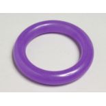 A GOOD LAVENDER JADE BRACELET, 8.5cm