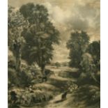 David Lucas after Constable, 'The Cornfield', mezzotint, 27" x 19".