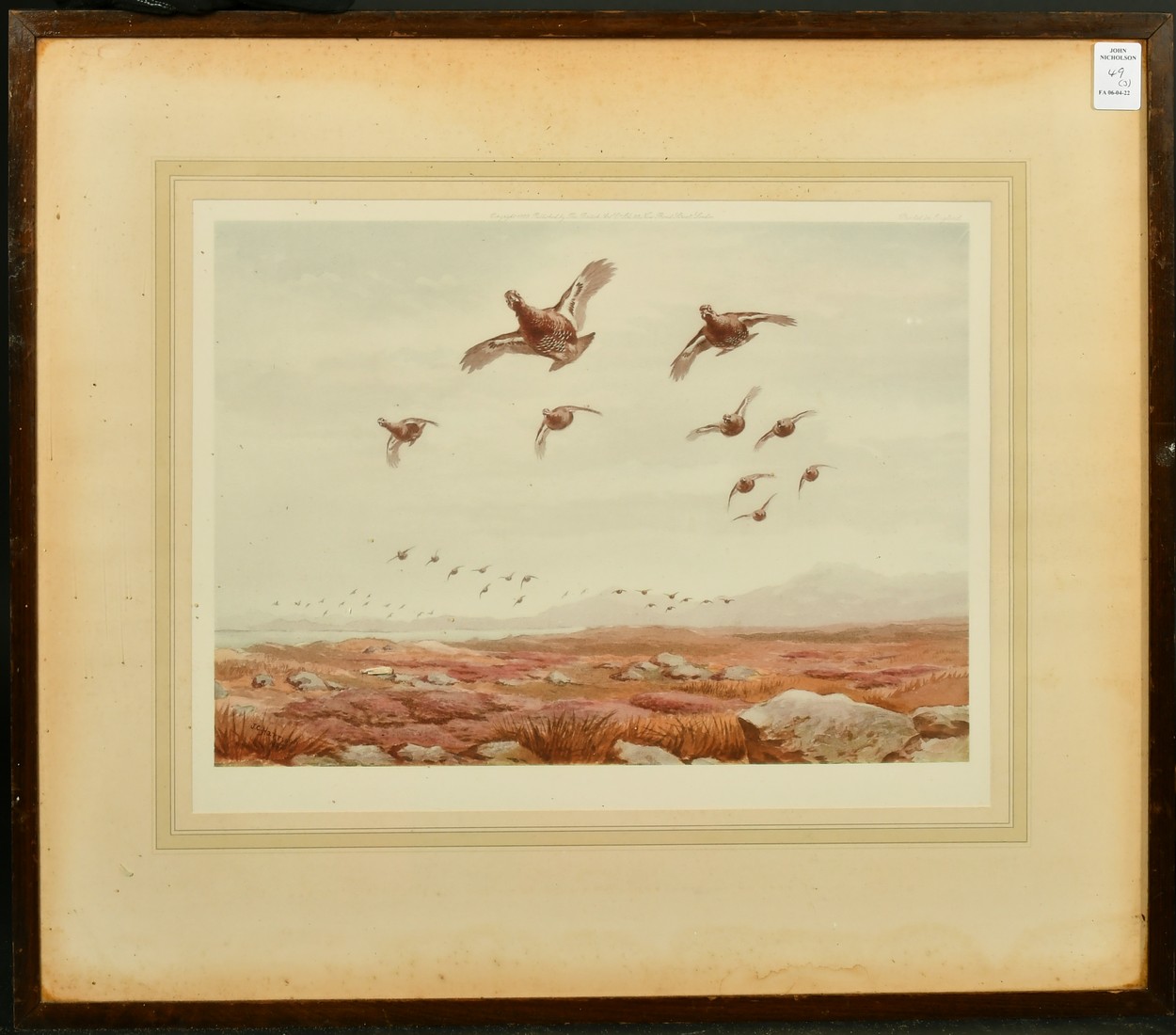 A group of three prints by J.C. Harrison, 'Autumn Glory, Pheasants', and ' A good drive, Grouse', - Image 4 of 5