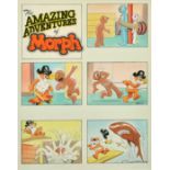Bill Mevin (1922-2019) British, The Amazing Adventures of Morph, The Pirate, A group of 6 drawings