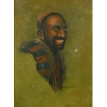 George Copcutt (19th Century), a pair of oil on canvas head studies of North African Gentlemen,