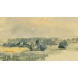 Timothy Gibbs (1923-2012) British, A wooded landscape, watercolour, initialled in pencil, 4.75" x