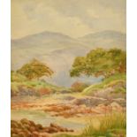 Circle of George Drummond-Fish (1876-1938), an Isle of Skye view, 9.5" x 13.5", along with a