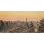 Herbert Menzies Marshall (1841-1913) British, a rooftop view of Bloomsbury, signed and inscribed and