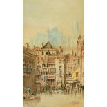 A. Cardinal (19th Century), a view of Metz, and another similar by the same hand, watercolour,