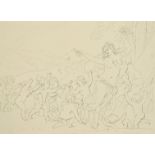 Attributed to Edmund Thomas Parris, 'Pride of the morning', pen and ink with touches of pencil, 9.