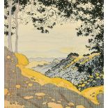 Gladys Peto (1890-1977) British, 'View from Dalhousie (Himalayas) towards the Plains',