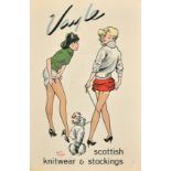 Arthur Ferrier (1891-1973) British, Advert signs for Knitwear and stockings, print technique, both