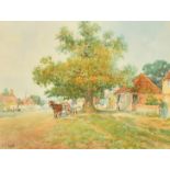 W. H. Finch (19th Century) British, 'Northchapel, Sussex', watercolour, signed, 10" x 14".