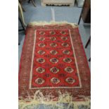 A Bokhara rug.