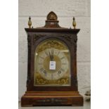 A good walnut cased bracket clock.