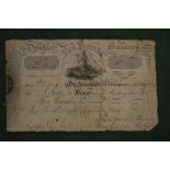 The Dumfries Commercial Bank £5 note, number 2/120, dated 1805.