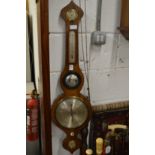 A 19th century mahogany cased barometer / thermometer.