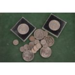 Various coins.