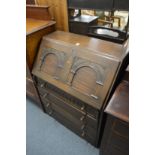 An oak bureau.