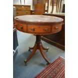 A 19th century mahogany drum table (AF).