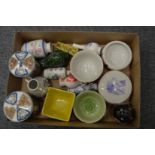 A collection of small oriental porcelain items.