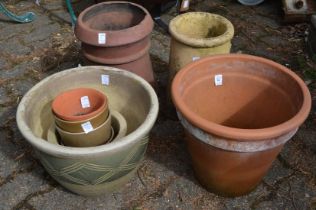 Garden pots and chimney pots.