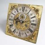 JOSEPH KNIBB, A 17TH CENTURY EIGHT DAY LONGCASE CLOCK MOVEMENT, striking on a "pork pie" bell with
