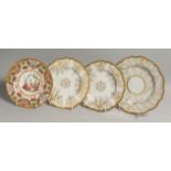 A 19TH CENTURY BARR FLIGHT AND BARR IMARI STYLE PLATE, painted with an oriental figure in a