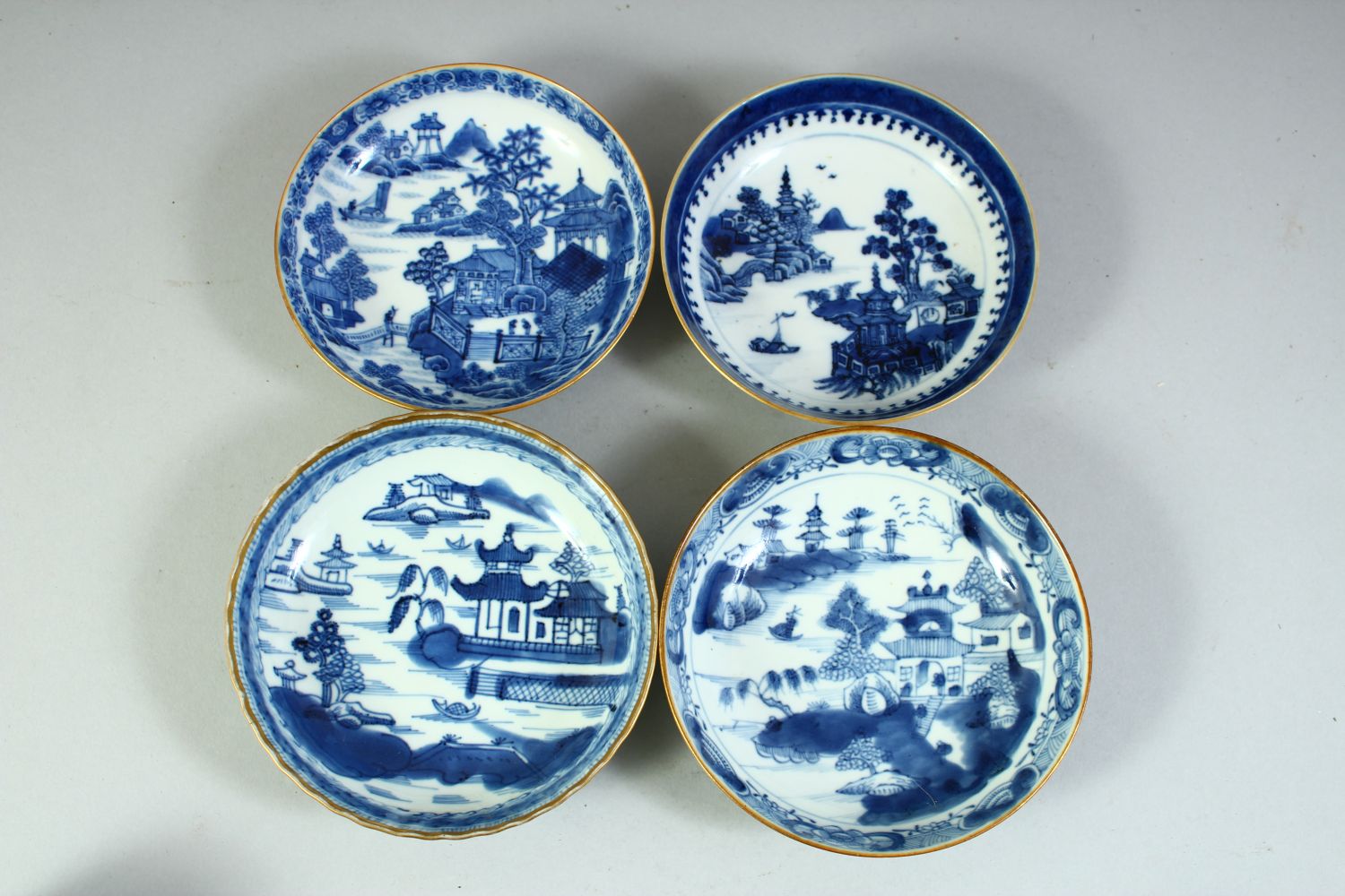 A MIXED LOT OF CHINESE BLUE AND WHITE PORCELAIN, comprising two tea bowls, two tea cups, four saucer - Image 4 of 7