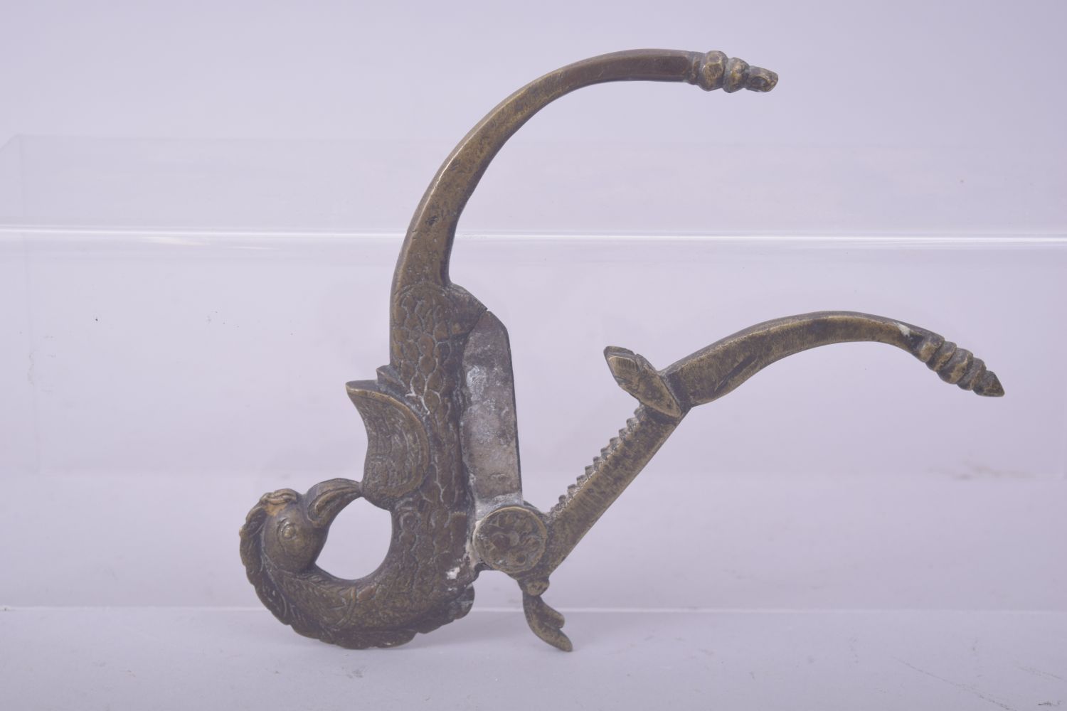 AN INDIAN BETEL NUT CUTTER, 17.5cm long. - Image 3 of 4