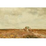 Claude Hayes (1852-1922) British, 'Blackheath Common, Surrey', watercolour, signed, 13.5" x 20.5".