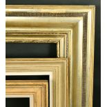 A group of three 20th Century molded frames, rebated sizes 13.75" x 22.5", 13" x 18", 14.5" x