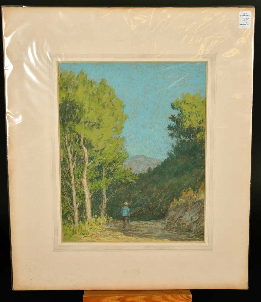 Charles James Kelsey (1870-1960) British, A collection of four pastels Continental views, signed, - Image 8 of 12