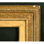 A 19th Century gilt composition frame, rebate size 10" x 14".