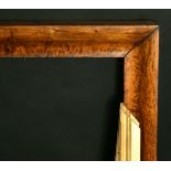 A good large birds eye maple frame with a separate gilt slip 24 x 30 with separate gilt slip.