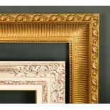 A 20th Century composition frame with chalky finish, rebate size 19.75" x 27.5" (50 x 70cm), along