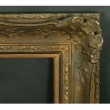 A 19th Century gilt composition frame, rebate size 18" x 26" (46 x 66 cm).