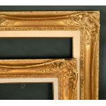 Two 20th Century swept frames, rebate size one 28.75" x 39.5" (73 x 100 cm) the other 25.52" x