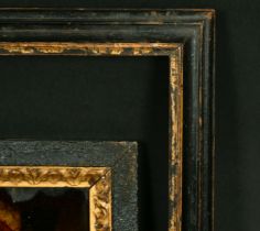 Two 18th Century ebonized frames, one 14.75" x 11", the other 7" x 5.5".