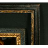 Two 18th Century ebonized frames, one 14.75" x 11", the other 7" x 5.5".