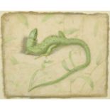 Victor Koulbak (b. 1946), 'Lizard (2007)', silverpoint and watercolour, 10" x 12.5", with Portland