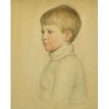 Charles Edward Ritchie (19th/20th Century) British, a half-length portrait of a seated young boy,