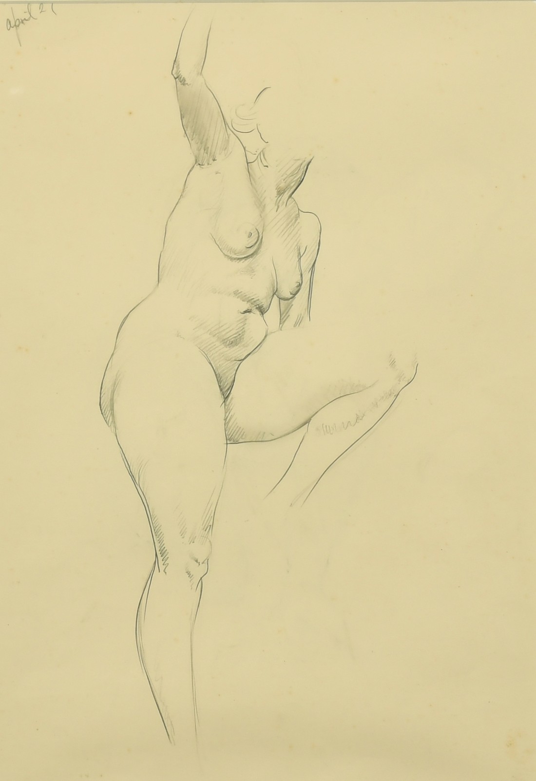 Henry Cotterill Deykin (1905-1989) British, a collection of four framed studies of a female nude, - Image 9 of 9