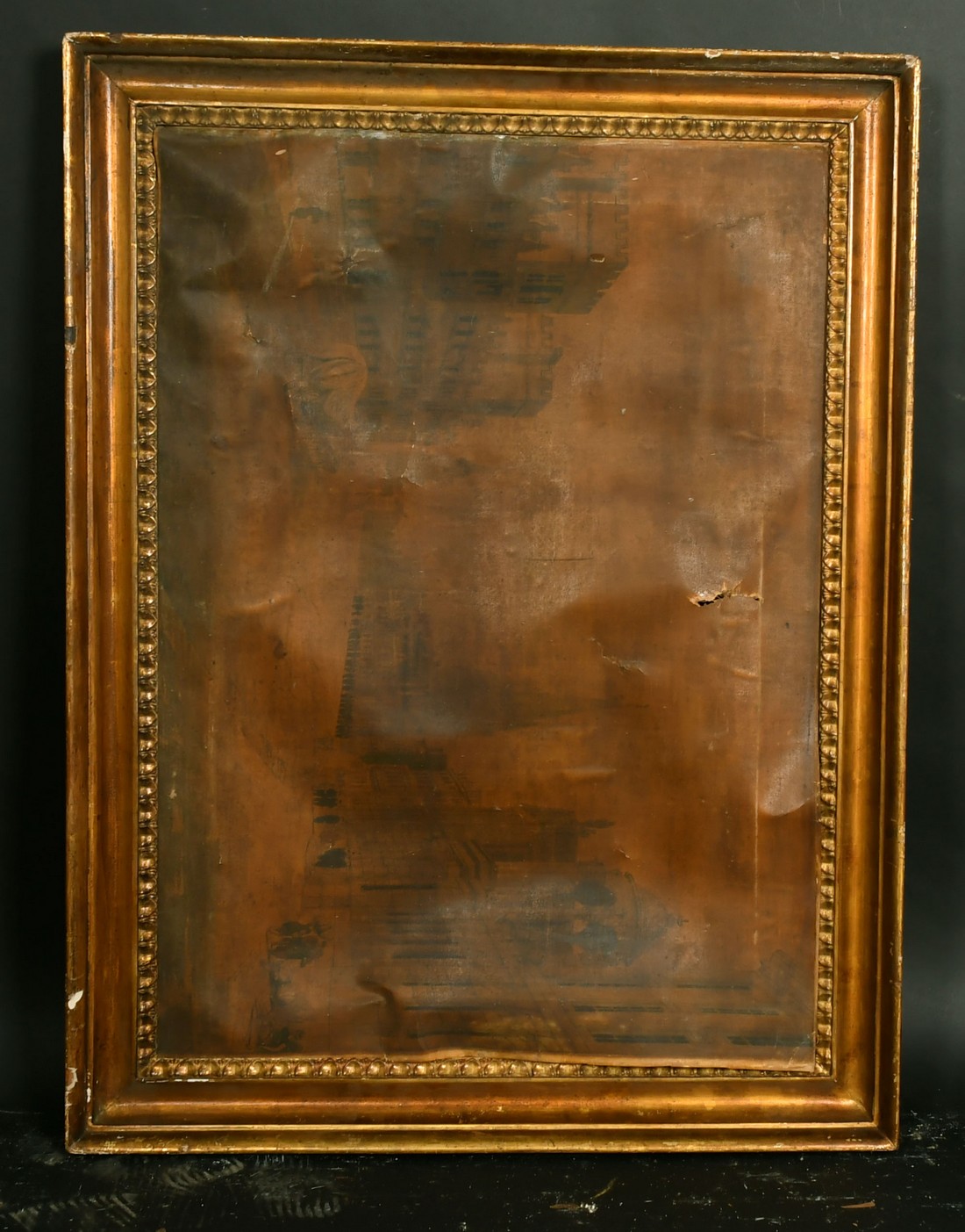 An early 19th Century hollow frame, rebate size 20.5" x 28.5". - Image 2 of 2