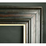 A moulded hard wood frame, rebate size 33" x 41.75".