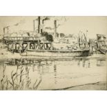 Leslie Moffat Ward (1888-1978) British, 'Cement Works From Near Hythe', etching, signed and